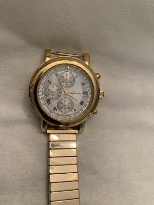 Pierre Helvet Chronograph Men's Quartz Watch G01V16 NEW BATTERY