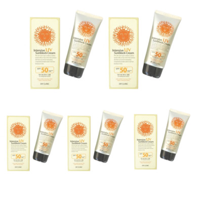 5 X 3W CLINIC Intensive UV Sunblock Cream SPF 50+ PA+++ 70ml - [original]