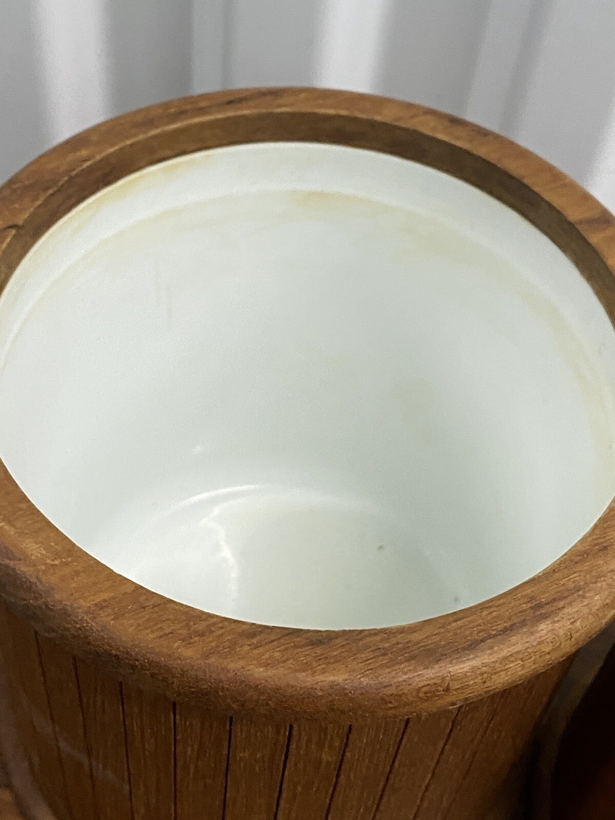 3 Vintage Mid Century Teak Kitchen Storage Containers eBay