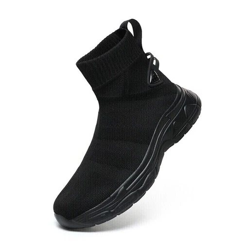 High Top Freizeitschuhe Damen Herren Sneaker Outdoor Sockenschuh Mesh Slipper - Bild 8 von 30