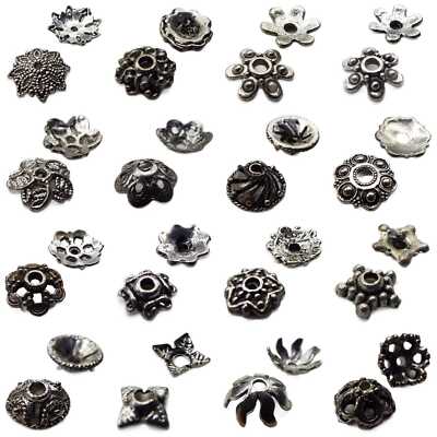 Metall Perlen Endkappen Tibetisches Silber STIL 65 bis 80 ca. 15g KAUFEN SIE 1 oder 2 Stück 959D