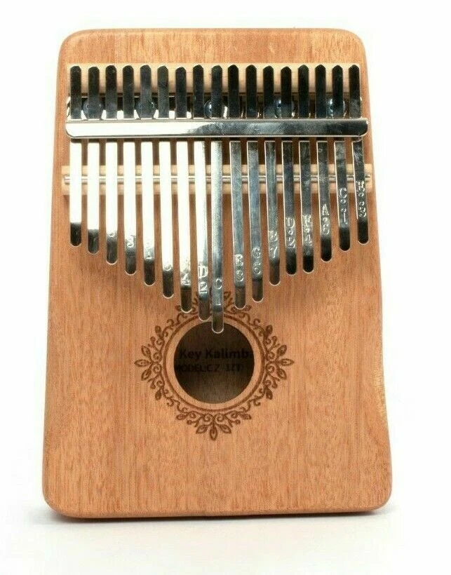 17 Key Kalimba Finger Mbira Mahogany Keyboard Music Instrument Wood Thumb  Piano