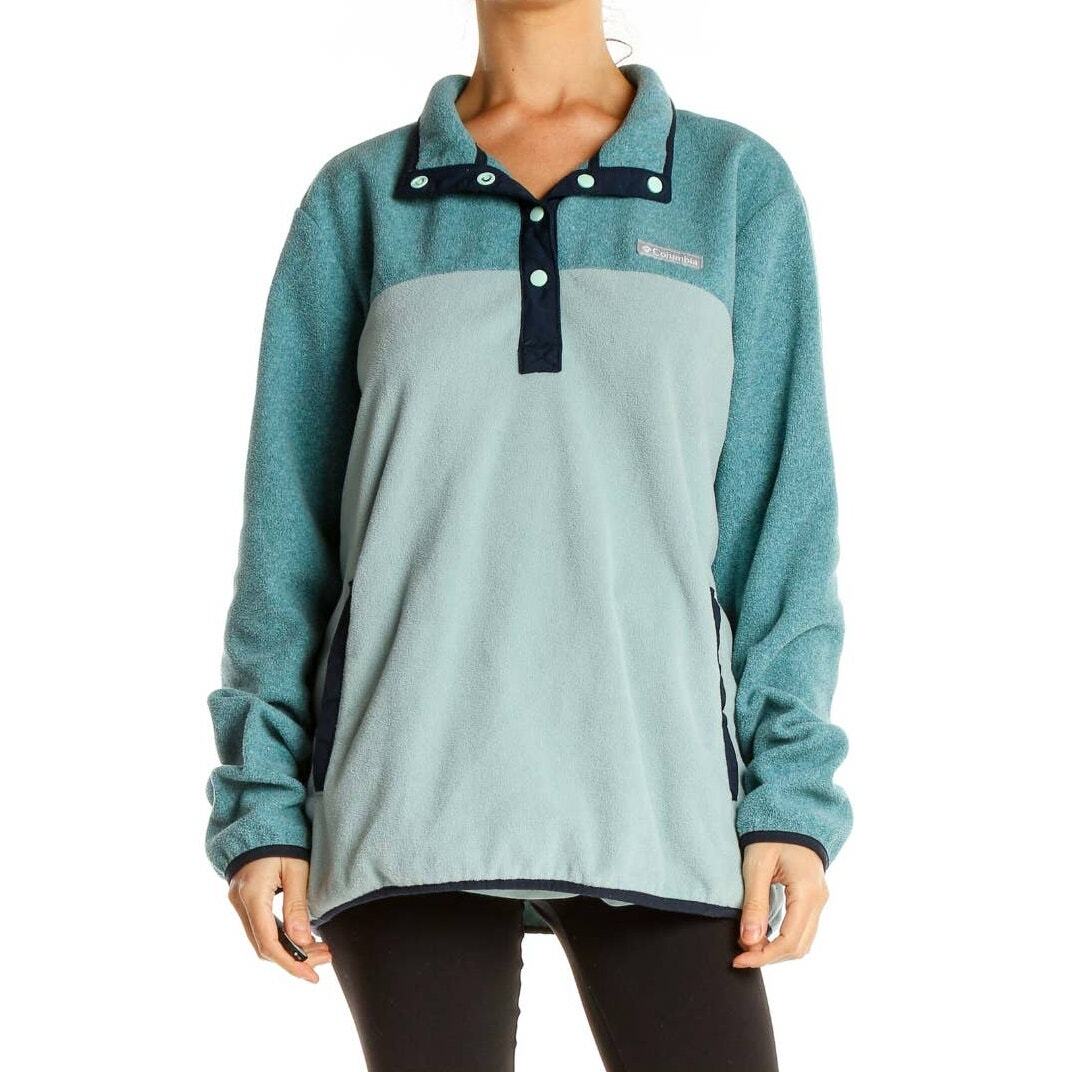 Columbia Quarter Button Up Fleece Pullover Size Small
