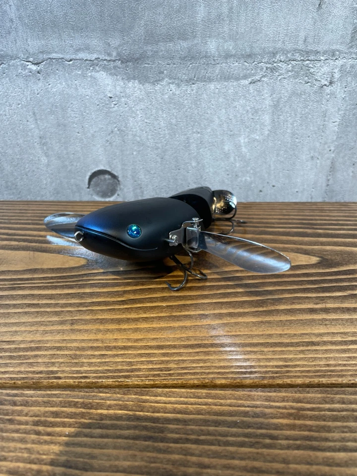 deps NZ CRAWLER #02 Jet Black Topwater Surface bait japan bass fishing lure - Image 3 of 4