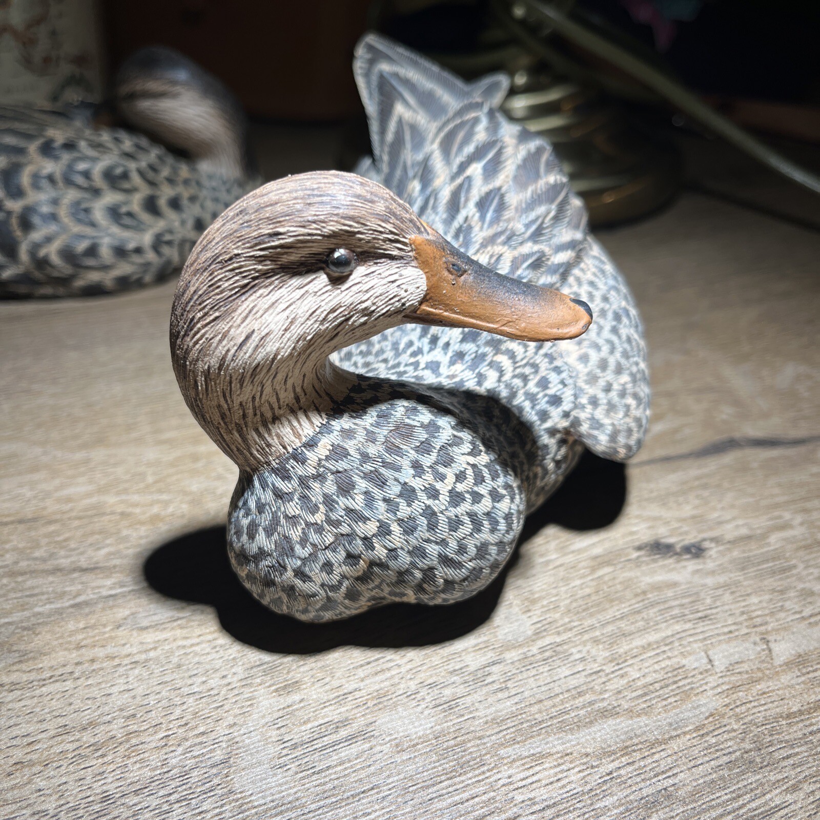 Roger Desjardins Duck Decoy Signed hen mallard natures window VGC