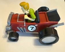 Hanna-Barbera Scooby-Doo Shaggy Friction 7 Red Plastic Hot Rod Race Car 2000 