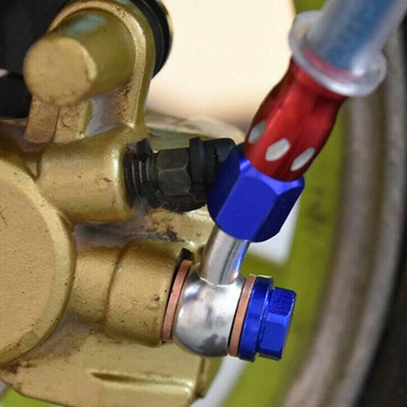 1x Motorcycle Electric Bike Brake Pipe Braided Brake Oil Hose Line Fittings 10mm - Изображение 4 из 4