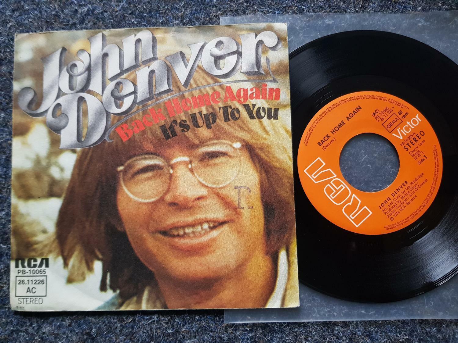 7"" Single Vinyl John Denver - Back home again Germany