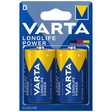 Varta Longlife Power D LR20 1.5V Alkaline Batteries x 2 *Long Expiry Dates*