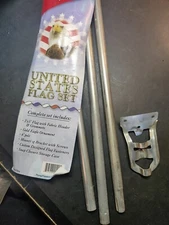 Six Foot Flag Pole With Mounting Brackets And Screws