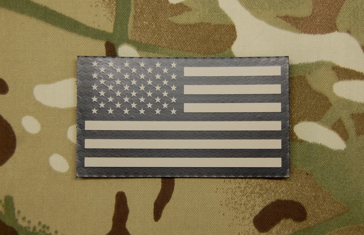 Infrared US Flag Uniform Patch IR Army Navy Air Force USN USAF