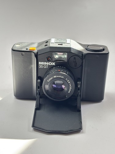 Vintage Minox 35 GT 35mm f.28 Film Camera Color Minotar Germany Tested w/Case - Picture 2 of 14