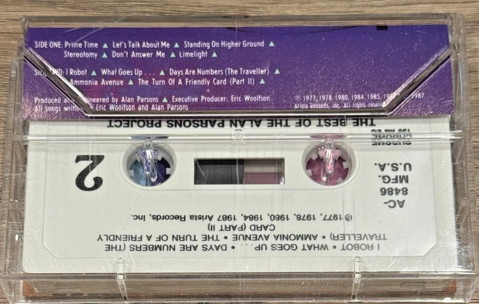 THE ALAN PARSONS PROJECT THE BEST OF VOL. 2 CASSETTE EX/VG+ CRC RECORD CLUB Foto 2 de 2
