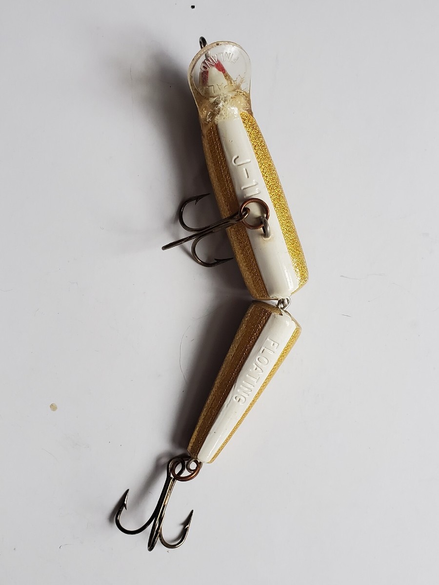Leurres fendus Rapala vintage fabriqués en Finlande J-11 flottant 2 hameçons pour la pêche - France