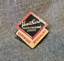 LMH Pin Pinback VARATHANE Floor Finishing Stain Sealer HOME DEPOT Lowes Employee