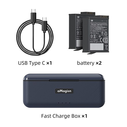 Charging Box For DJI Osmo Action 5 Pro Battery Fast Charging Hub Charger HAU - Picture 14 of 26