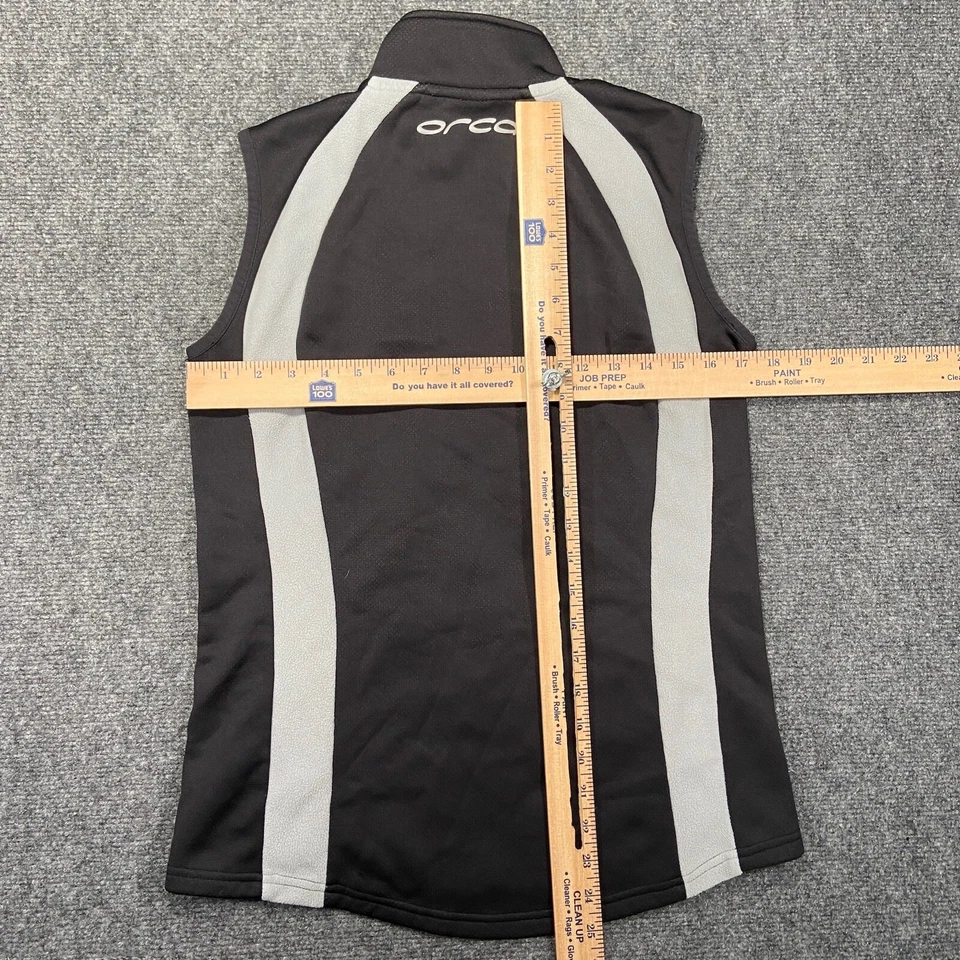 Chaleco ORCA Para Hombre Mediano Negro Polar Cremallera Completa Cuello Alto Foto 4 de 4