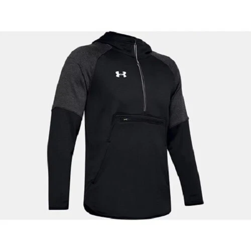 Under Armour Menu0026#039;s Black Qualifier Fleece Anorak (1351314-001) | eBay