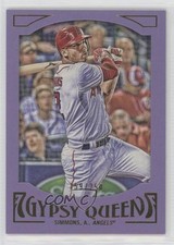 2016 Topps Gypsy Queen Purple Paper Frame 159/250 Andrelton Simmons #55 bn5