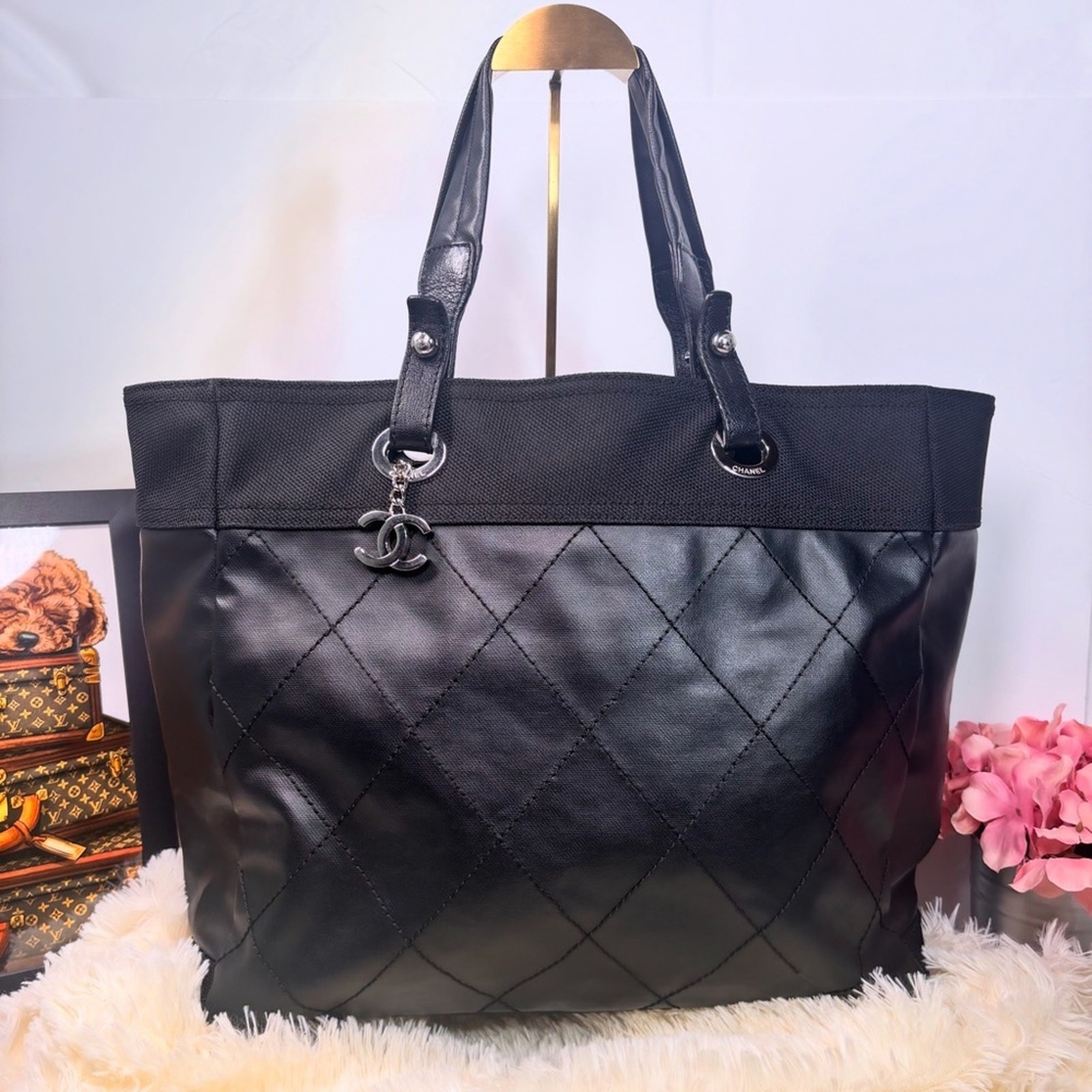 Chanel Paris-Biarritz Oversized Black Tote Bag