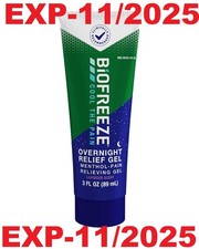 Biofreeze Menthol Overnight Pain Relieving Gel 3oz SEE PICTURE FOR DATE