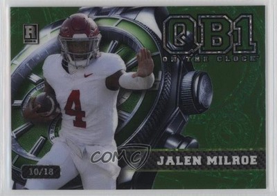 2024 Wild Card QB1 On the Clock Breakers Brick 10/18 Jalen Milroe s5q