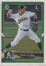 2018 Bowman Draft Chrome Green Refractor 54/99 Jeremy Eierman #BDC-179 fm0