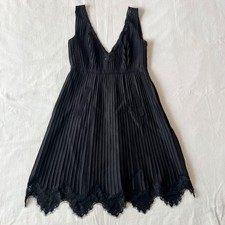 Redvalentino Pleated Dress 100 Silk Lace Switching
