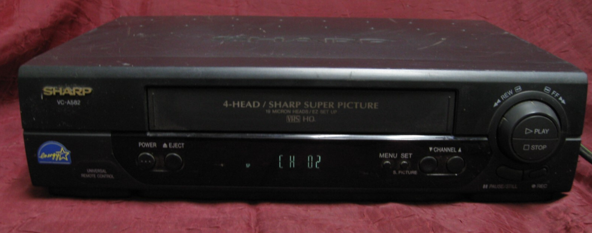 4 HEAD VCR SHARP VC-A582U Player Recorder VHS Tested Working | eBay