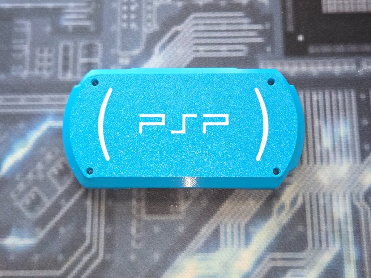 PSP Go Replacement Expanded Back Battery Cover (Blue and White) | eBay