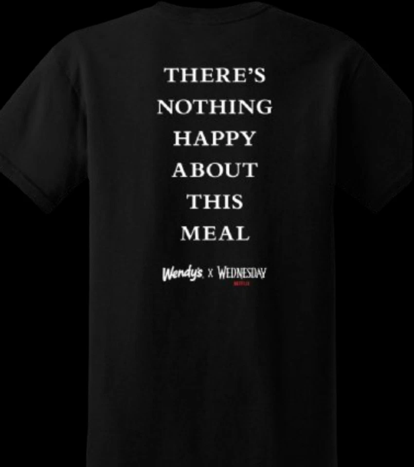 Wednesday Addams x Wendy’s Shirt 2XL Staff Employee Netflix Exclusive Limited - Image 2 of 2