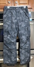ICEBURG OUTERWEAR Snow PANTS Gray CAMO Youth Size L 10/12 NWT