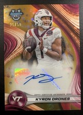 2024 Bowman’s Best U Kyron Drones #BOA-KD Auto Gold /50 Virginia Tech