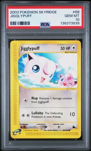 2003 POKEMON SKYRIDGE #68 JIGGLYPUFF PSA 10