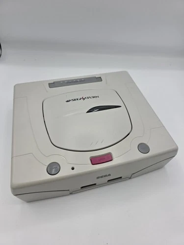 Sega Saturn Japanese Model 2 White Fenrir FRAM Full Recap Blue LED 64g SD Card