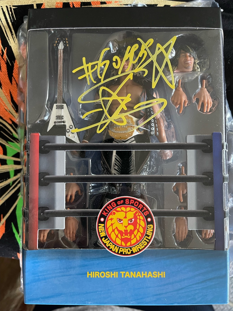高*橋様 高橋 Hiroshi Tanahashi Super 7 Ultimates NJPW Figure MOC 2021 Signed