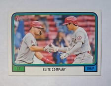 Shohei Ohtani & Mike Trout 2022 Topps Heritage Elite Company CC-2 Los Angeles