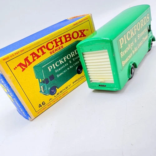 Matchbox Lesney 46b Guy Pickfords Removal Van RARE REAR STEP & E-type box