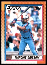 Marquis Grissom 1990 Topps #714 Expos MLB READ FREE SHIPPING AutographDen