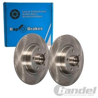 2X RAP Brakes Bremsscheiben Ø300Mm Voll Hinten Passend FüR Renault VEL | R-D0540