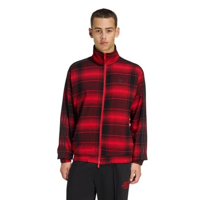 Adidas Originals Better Scarlet Tartan Firebird Loose Fit Track