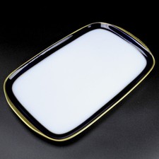 Hutschenreuther Porzellan Tablett Serie Olivia 63 Kobalt Gold Vintage