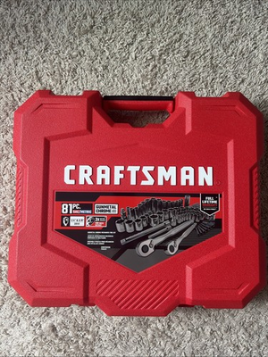 #ad Craftsman 81pc Gunmetal Chrome Socket Set NEW CMMT82335 $105.00