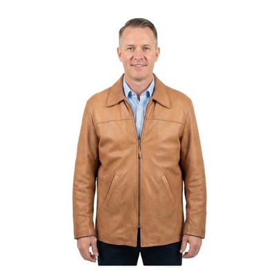 VTG 1950s Webers Deerskin Leather Sportswear Coat Mens L Talon Zip