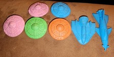 Vintage Diener Industries Rubber 1.5" Spaceship Lyra 4 - Space Raiders lot 7