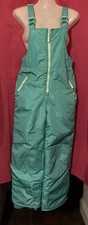 C9 Champion Kids Youth Size XL 14-16 Snow Pants Bib Overalls Turquoise / Green
