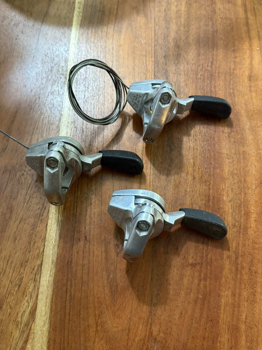 Vintage Shimano Sl-m700 Deore XT Thumb Shifters 3x6 MTB Touring