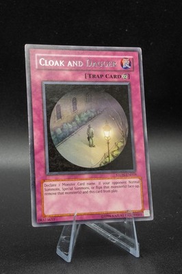Yugioh! Cloak and Dagger STON-EN059 Rare Unlimited Light Play LP + TCG Trap Card