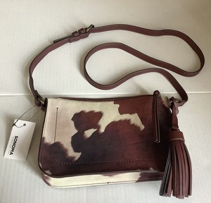 NWT Western Barlow Crossbody COW PRINT COWGIRL SONOMA PURSE w/ Tassel