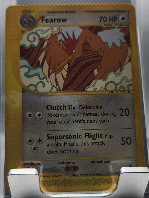 RETIRED Pokémon Card – 2003 Fearow Non Holo #45/165 – NM – Expedition e-Series